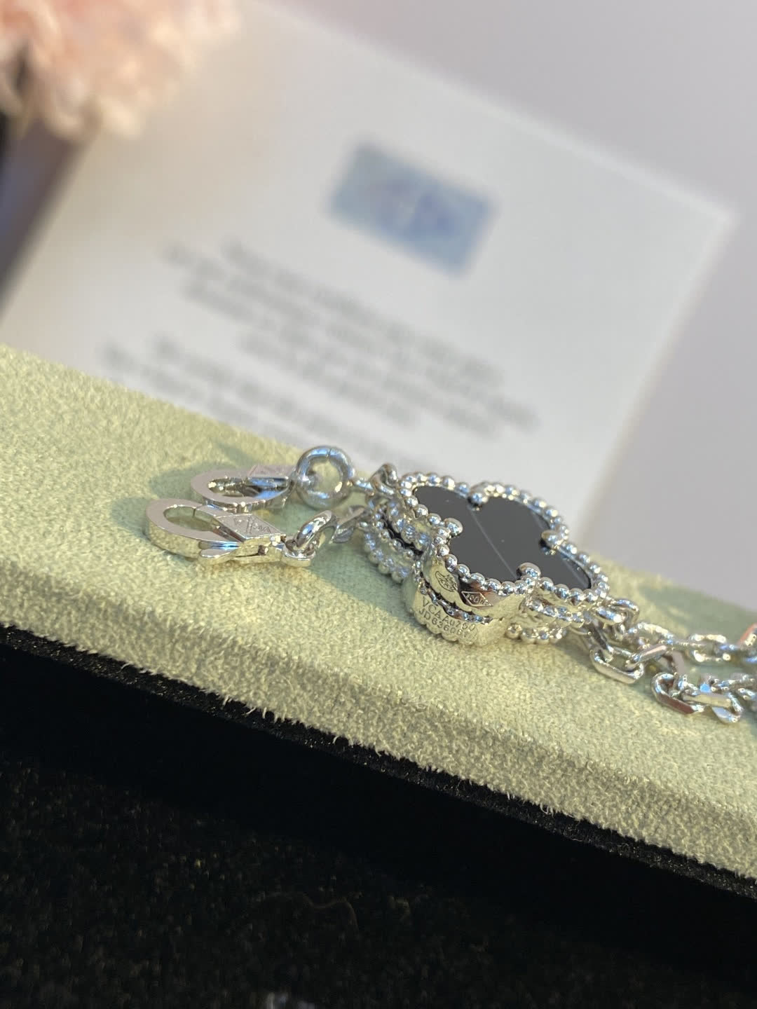 Van Cleef & Arpels Alhambra Earrings and Necklace Set